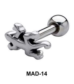 Lizard S316L Tongue Piercing MAD-14